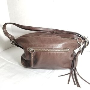 Coach Legacy Hobo Tassel Duffle Leather Handbag